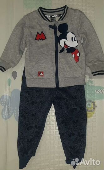 Костюм детский, Микки маус, для мальчика, серый