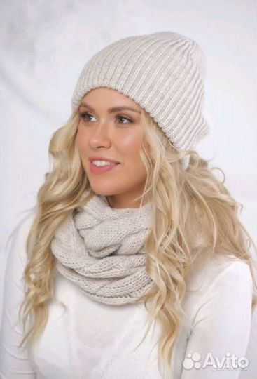 Шапка 5 шт. шарф женская