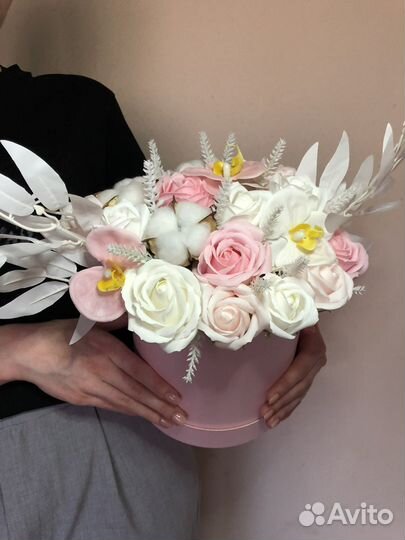 Букет из мыльных цветов