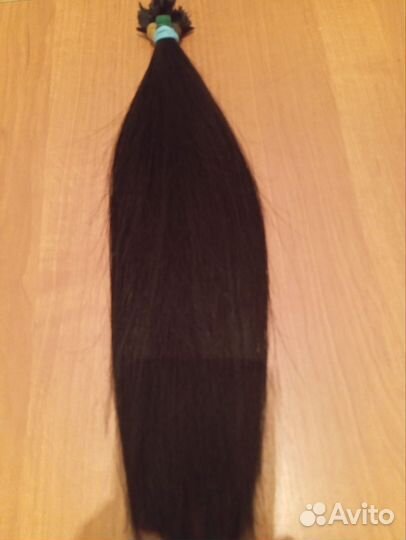 Волосы для наращивания 40 см чёрные