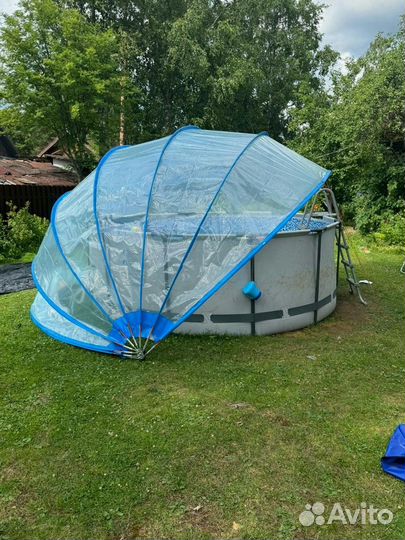 Тент для бассейна купольный