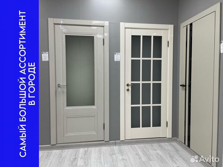Межкомнатные двери глухие и со стеклом