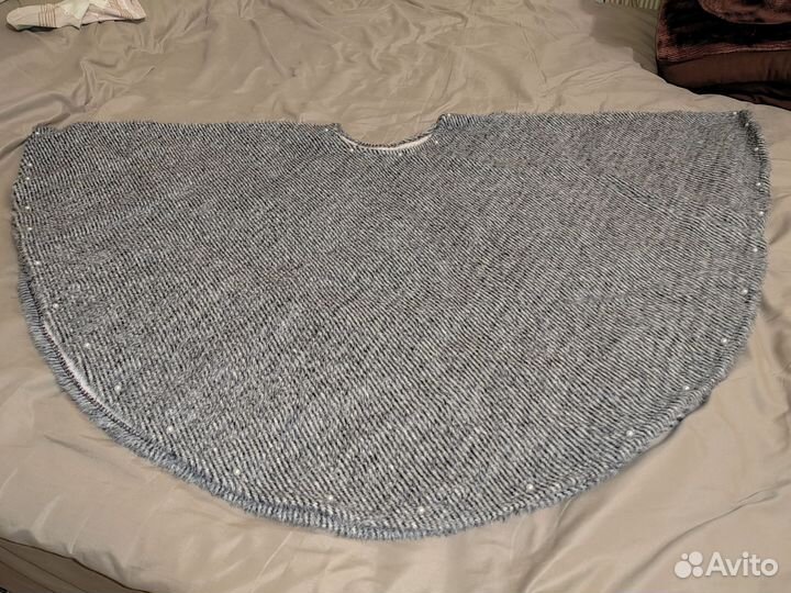 Пончо шерстяное