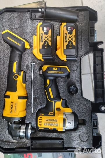 Набор Болгарка ушм + гайковёрт DeWalt