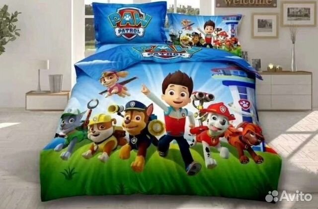 Белье постельное щенячий патруль