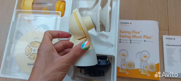 Молокоотсос medela swing flex электрический