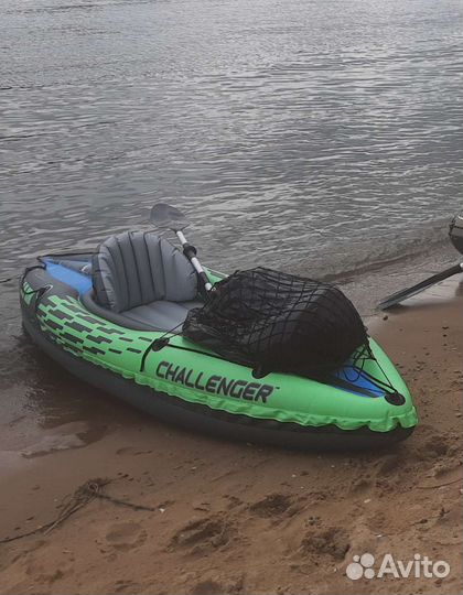 Надувная лодка пвх, каяк intex chellendger k1