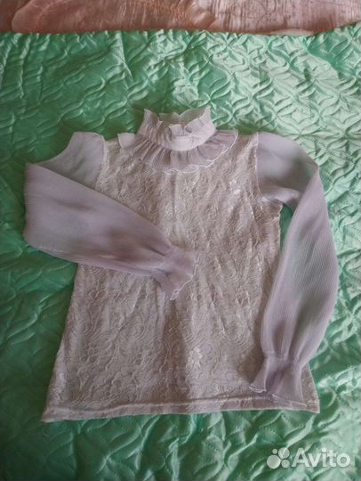 Блузка белая для девочек