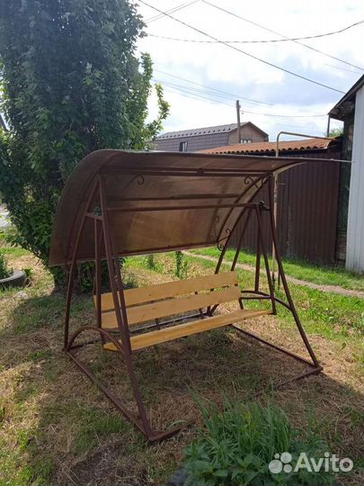 Качель металлическая садовая