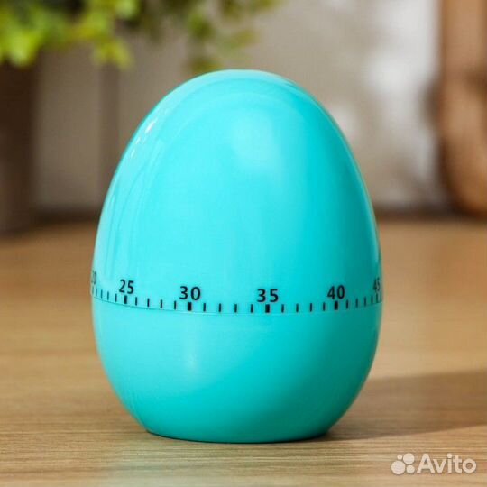 Кухонный таймер «Весёлое яйцо», механический, цвет