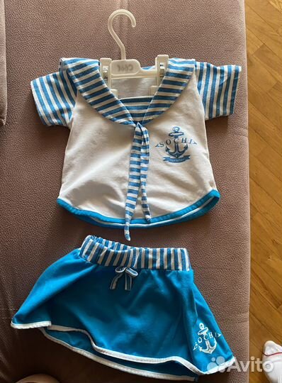 Костюмчик морячка для девочки 80-86
