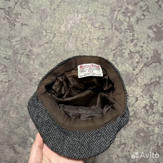 Твидовая кепка жиганка Harris tweed