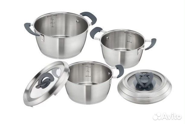 Набор кастрюль с крышками Tefal C817S354 Ovation