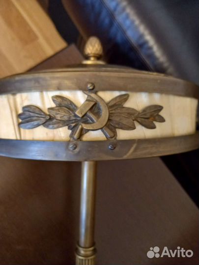 Лампа настольная бронза, наркомовская, Сталинская