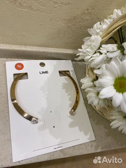 Колье чокер Lime с кристаллами