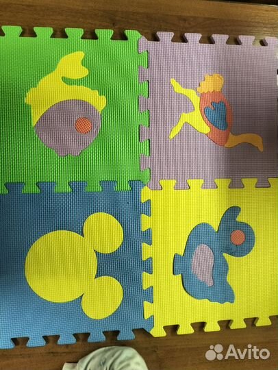 Пазлы мягкие на пол