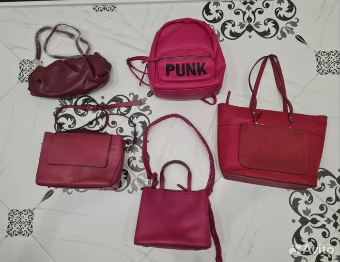 Сумка женская красная