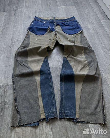 Джинсы y2k широкие