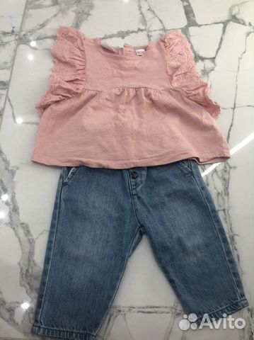 Джинсы и футболка zara