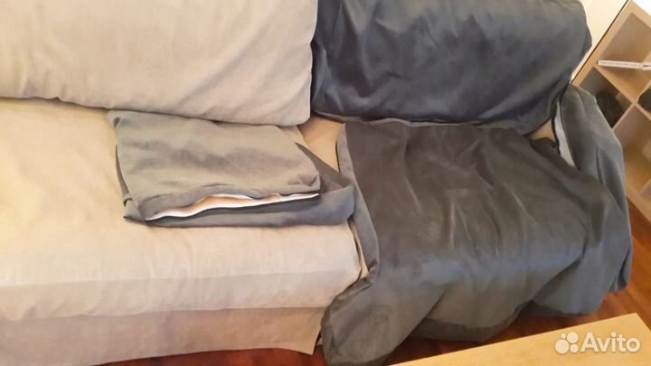 Чехол серый на диван Экеског IKEA