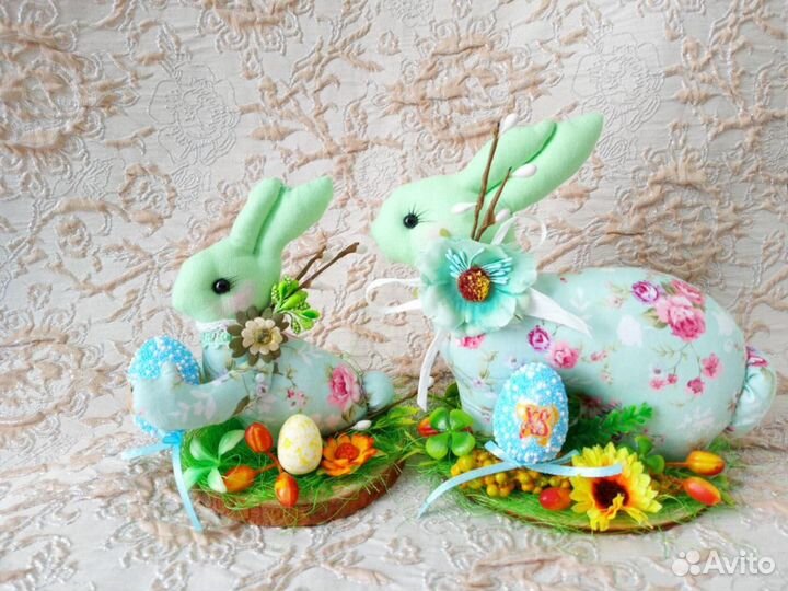 Пасхальные Зайки на подставке