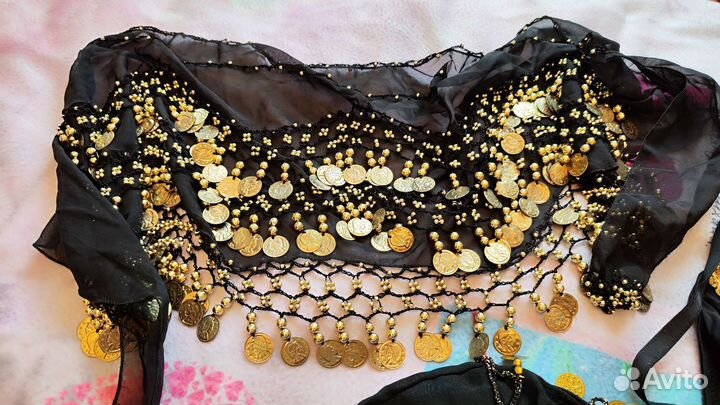 Костюм для восточных танцев черный