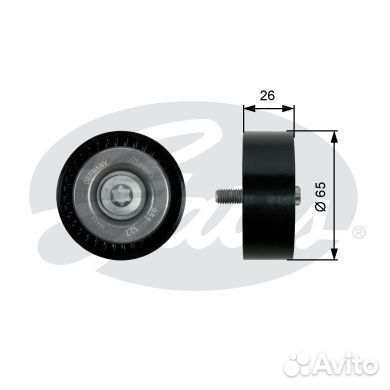 Направляющий ролик привода вспомогательных агрегат