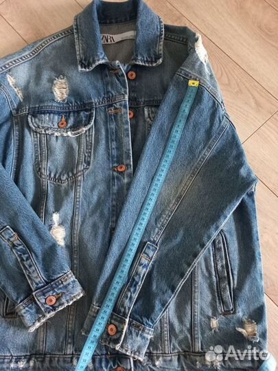 Куртка zara женская джинсовая 48 размер