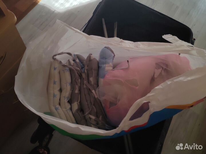 Бортики и балдахин в кроватку