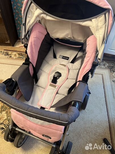 Коляска Capella розовая