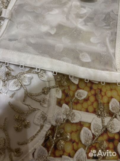 Корсет женский вечерний сетчатый белый 42