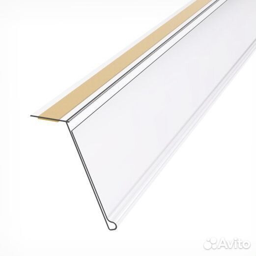 Ценникодержатель полочный самоклеющийся HEL39 дли