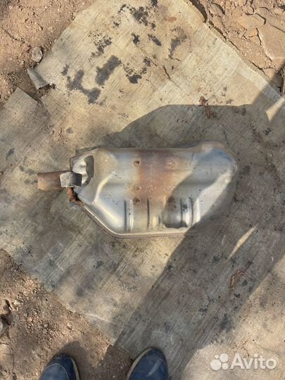 Задняя банка глушителя opel astra h