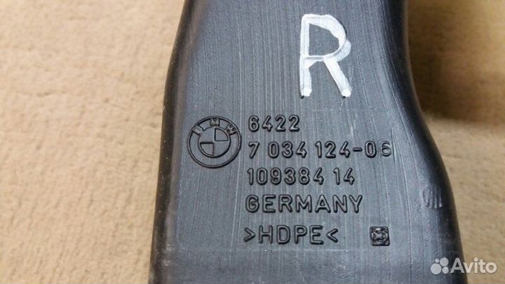 Воздуховод воздушный канал ног правый BMW 5 E60