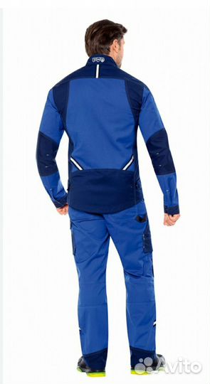 Рабочий костюм уран синий с кепкой