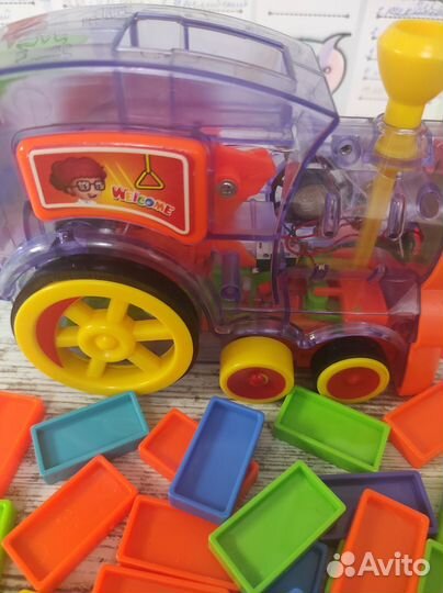 Паровозик с домино