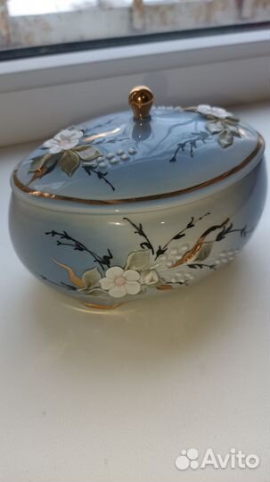 Шкатулка кисловодский фарфор СССР
