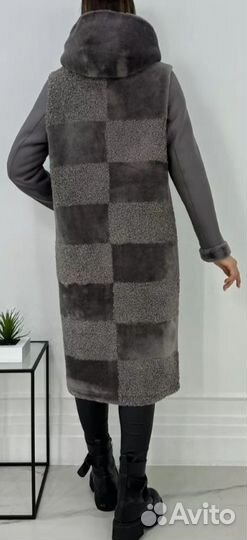 Дубленка женская зимняя длинная