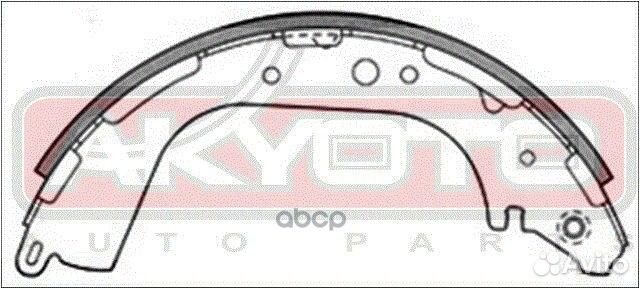 Колодки тормозные барабанные задние AKS-1189