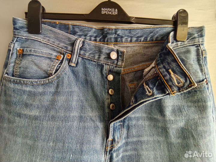 Мужские джинсы Levis 501 W33 L32 оригинал