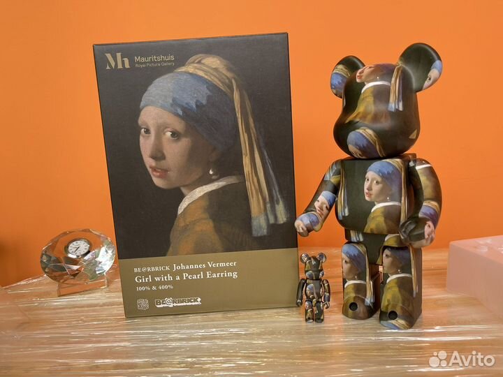 Bearbrick Johannes Vermeer 400/100 оригинал