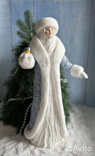 Дед Мороз и Снегурочка ватные