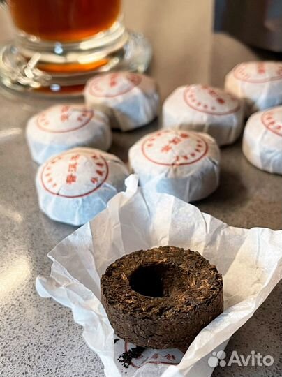 Китайский черный чай Шу Пуэр Small Tuo 5 лет