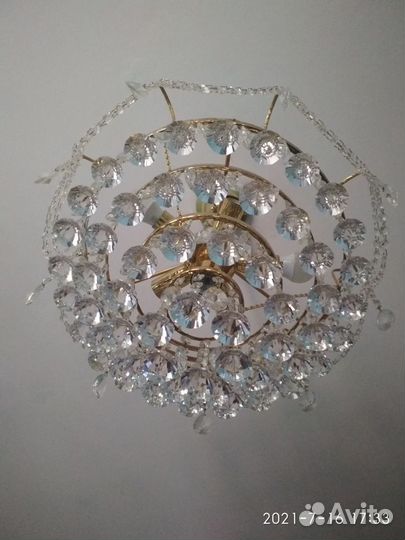 Люстры хрустальные бу
