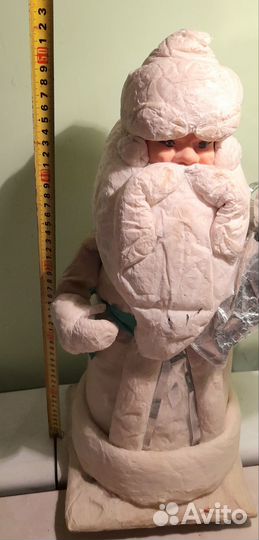 Ватный дед мороз большой 53 см. Винтаж СССР