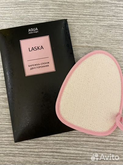 Гринвей - Варежка-спонж двусторонняя Laska