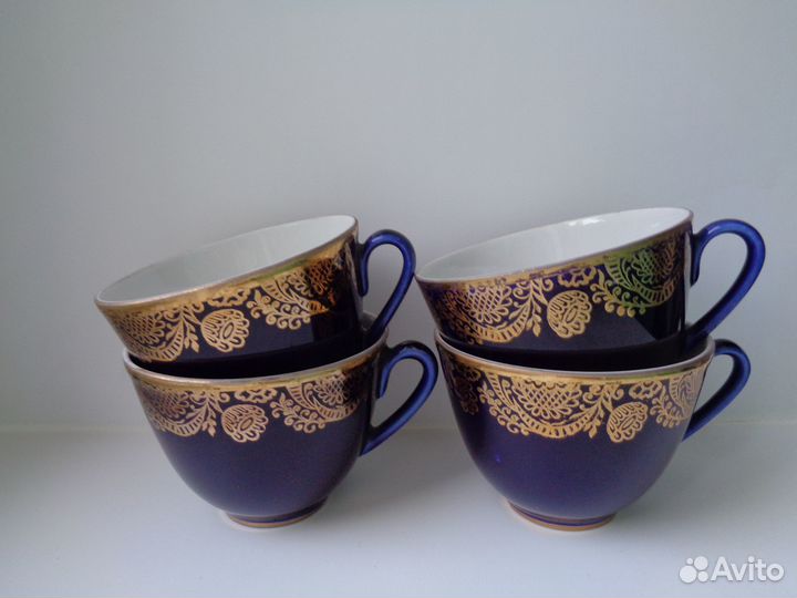 Чашки чайные лфз Кобальт СССР