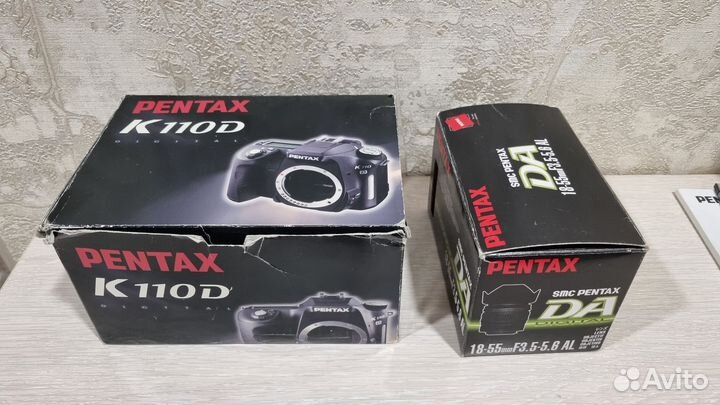 Зеркальный фотоаппарат Pentax K110 D с объективом