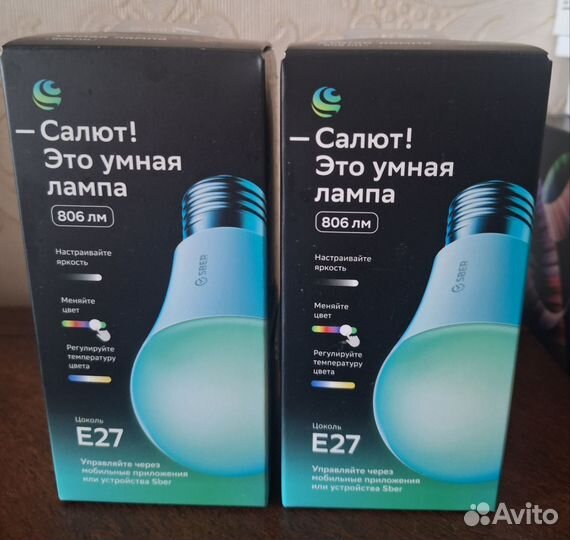 Умная колонка SberBoom Mini и умная лампа
