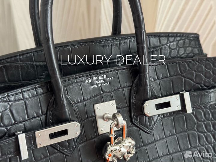 Сумка Hermes Birkin 25 Sellier Moreletti крокодил